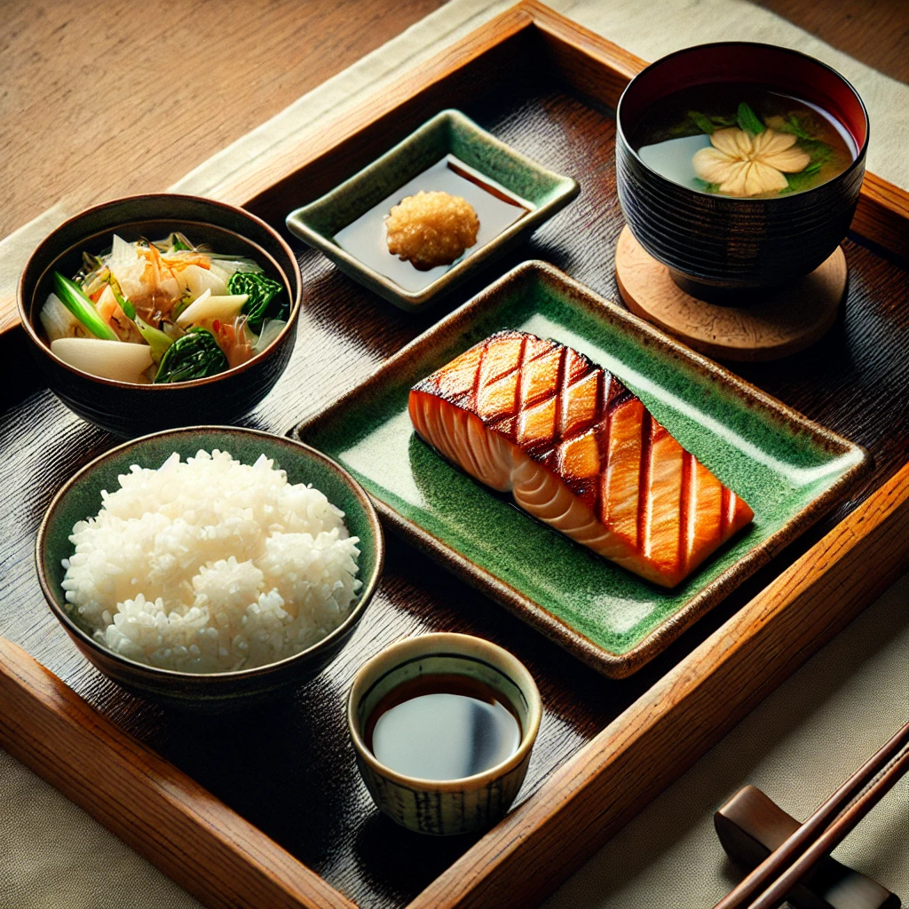 酒場ジャロウ。鮭やご飯などの食事がある